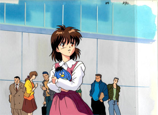 YuYu Hakusho Keiko Yukimura Anime Cel Douga and background