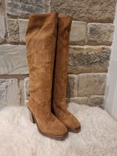 Ladies Bronx Real Suede Leather High Boots UK Size 5 EU 38