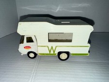 Vintage Tonka Mini Winnebago RV, White with Green Trim - 1970s