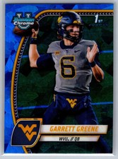 2024 Bowman U Chrome Sapphire Garrett Greene #77 West Virginia University 1st RC
