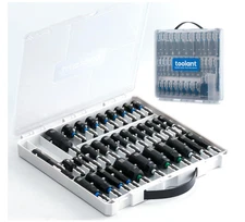 Toolant 34pcs Impact Magnetic Nut Driver Bit Set Deep Socket Adapters Extension