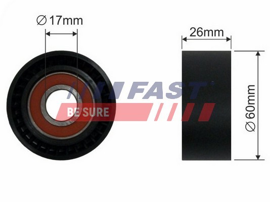 Fast Spannrolle Keilrippenriemen FüR CitroëN Berlingo Kasten M_ 1.9 D 70-image