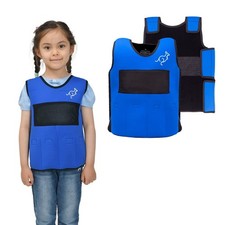 Weighted Vest for Kids Sensory Compression Vest Deep Pressure Comfort Blue 