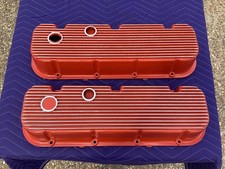 Vintage Chevy 396 427 454 Mt Mickey Thompson Finned Aluminum Valve Covers Bbc