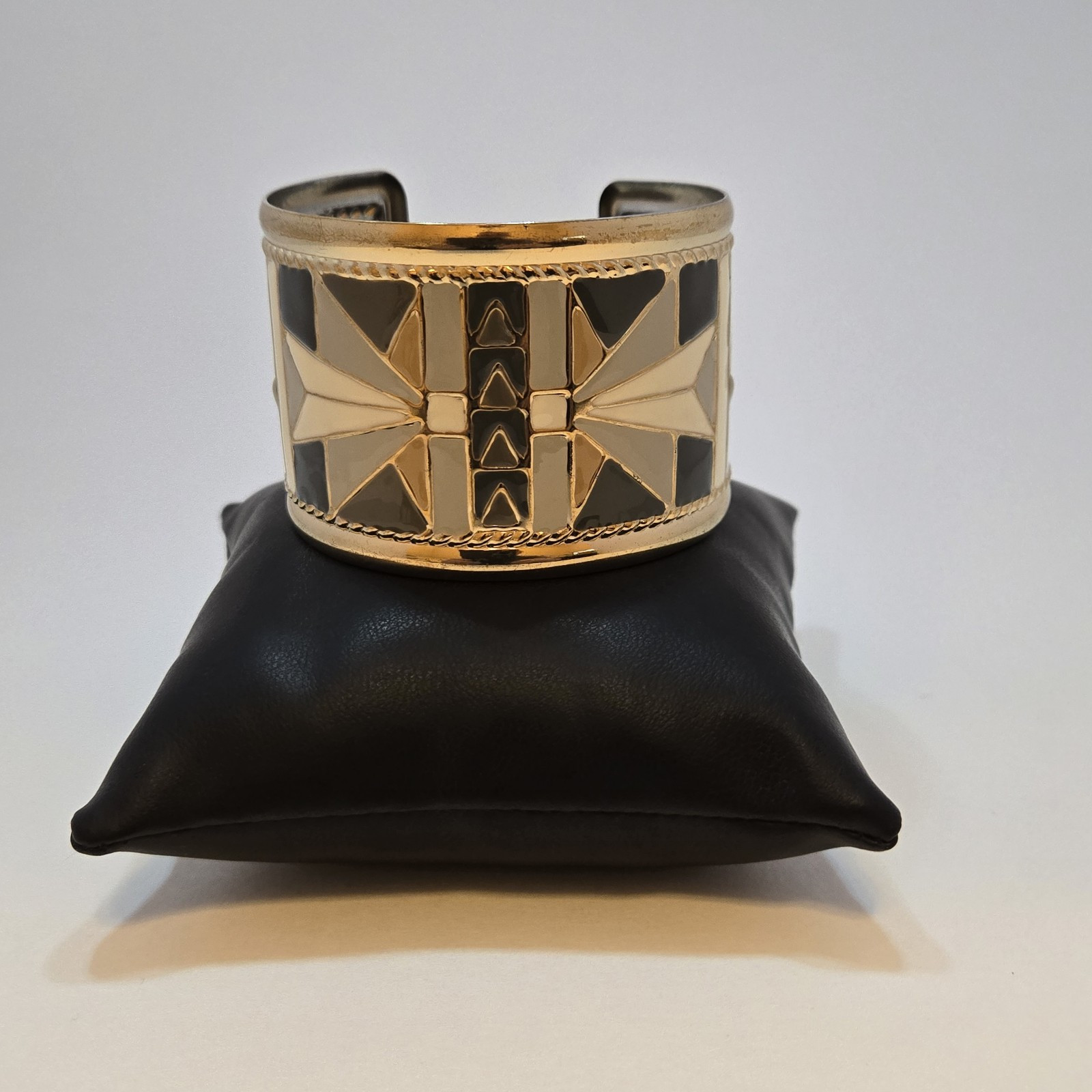 Women's Solid Copper Mayan Design Cuff Bracelet - image 1