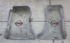 1984-1989 Chevrolet C4 Corvette Premium Contour Cutpile 2pc Floor Mat Set Gray