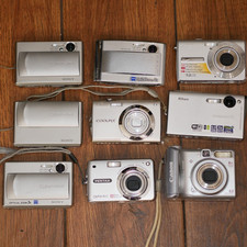 Lot of 9 Vintage Digicam Digital Cameras Sony...