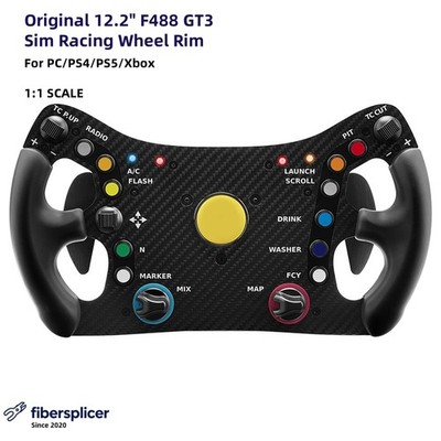 Original 12.2'' F488 GT3 Sim Racing Wheel Rim Add-On Adjustable Paddle Shifters