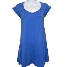 OFFLINE by Aerie Real Me Womens Blue Exercise Dress Built In Shorts Pockets Sz M