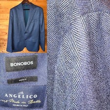 450 NWOT Bonobos 42R Athletic fit blazer Angelico herringbone luxury 100 wool