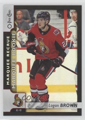 2017 Upper Deck O-Pee-Chee Update Black Rainbow Foil Logan Brown Rookie RC 0he