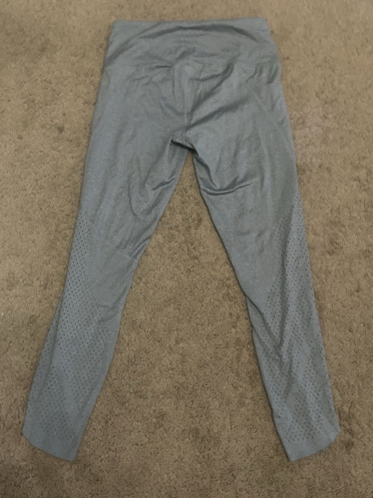  Members Mark Everyday Perforated Legging Grey Heather Size Small