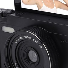 Digital Camera 4K 75MP 18X Zoom WiFi Mirrorless Camera With 3.0 Inch Flip Scr UK