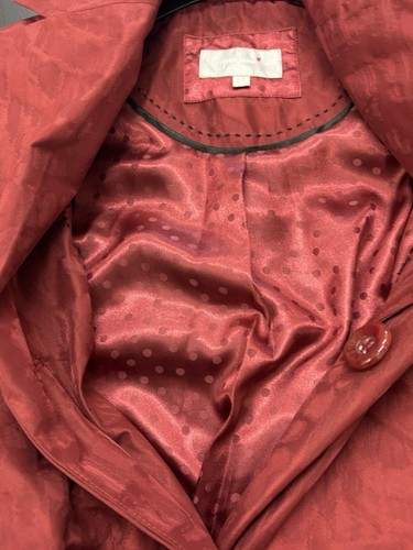 Ladies Fabulous Red Coat Mac Trench Coat By Per Una M&S Size 14 BNWOT Lined - Picture 8 of 11