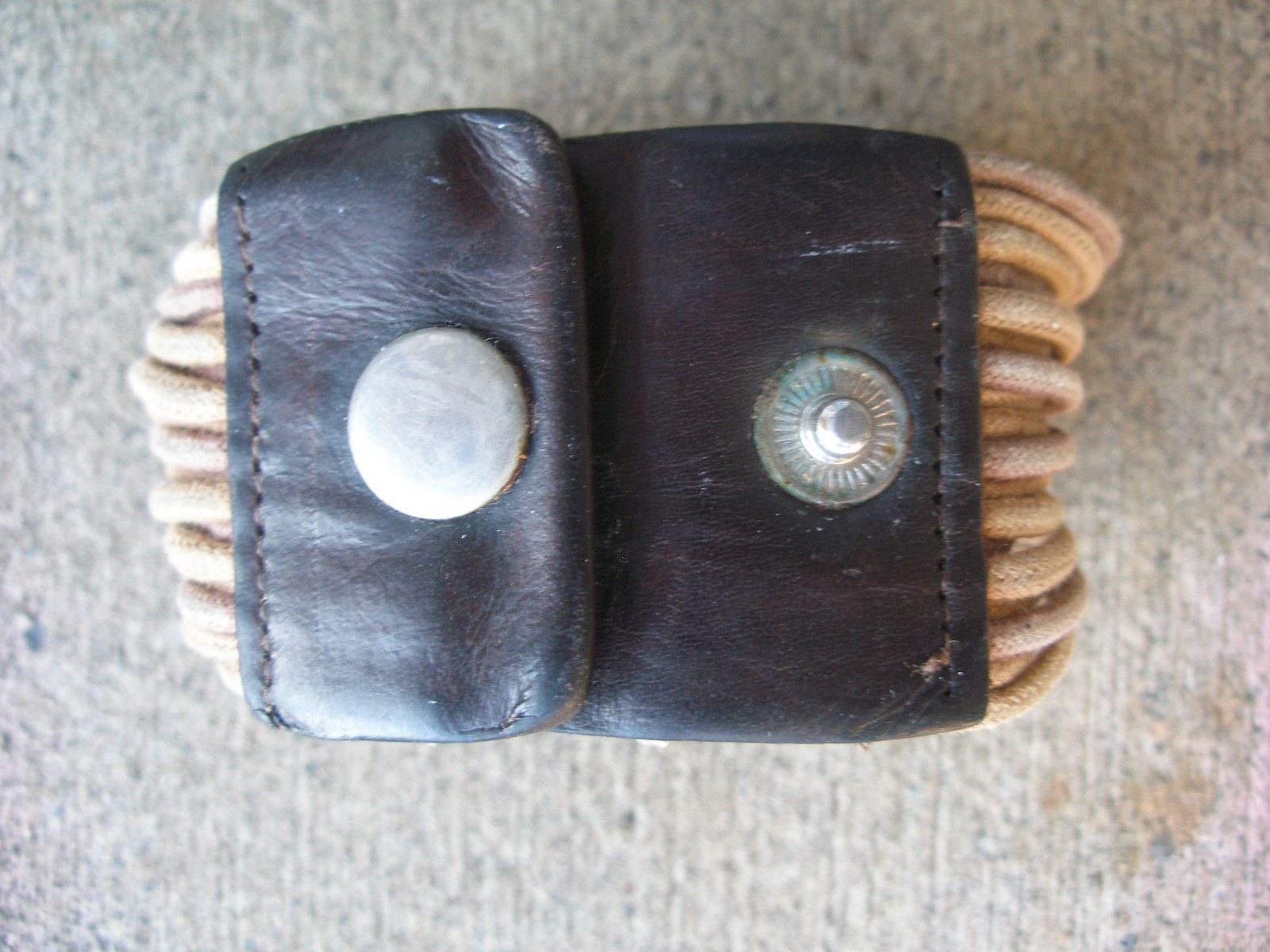 Multi-strand Leather Adjustable Bracelet, Brown - image 5