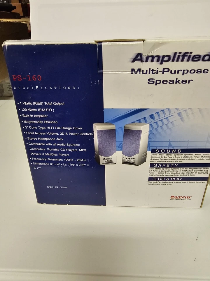 Altavoces de computadora con cable con sonido estéreo conector de 3,5 mm para computadora portátil de escritorio Foto 2 de 4