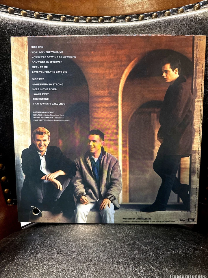 Crowded House - Crowded House Vinyl LP [1986] ST-12485 - Image 2 of 4