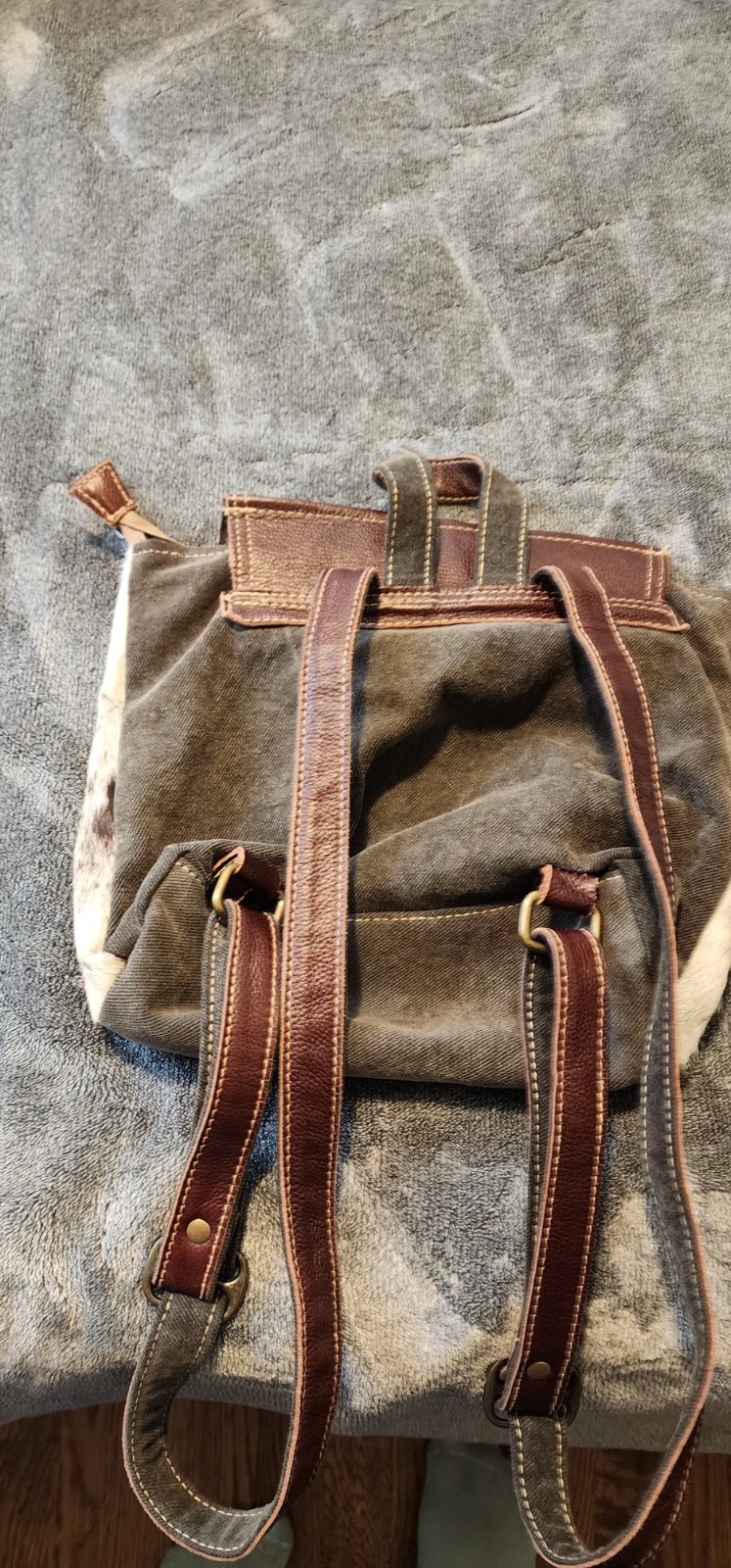 Myra Western Theme Geometric Pattern Brown Backpa… - image 3