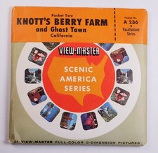 View-Master Knott's Berry Farm Ghost Town 2 CA - 3 reel pkt UNOPEN A236