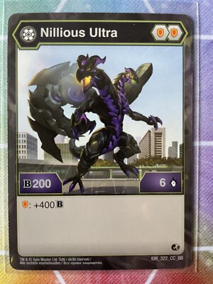 Bakugan: Battle Brawlers Character Card Darkus Nillious Ultra GPP_322_CC_BB
