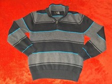 XC BOYS SMALL BLACK STRIPED PULLOVER SWEATER
