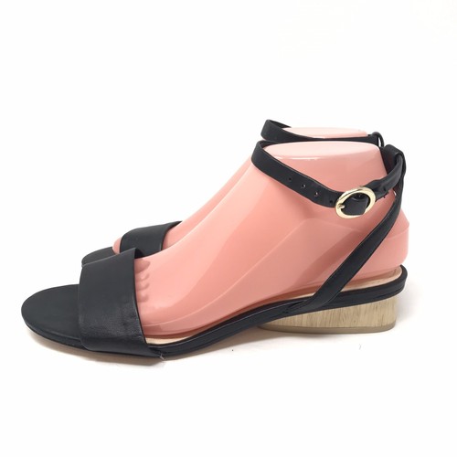 Enzo Angiolini Women Polliana Black Buckle Open Toe Ankle Strap Sandals Size 8.5 - Picture 3 of 10
