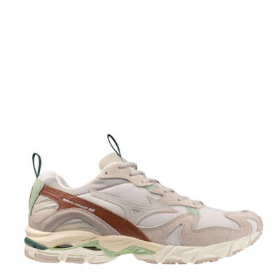 NEW - Official Mizuno Wave Rider 10 Premium Trainers Silver Cloud / White Sand /
