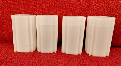 4  Coin Safe Square Coin Storage Tubes for 1oz Silver Dollars/Rounds/Medallions