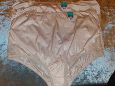 VANITY FAIR 100 NYLON VINTAGE NWT SISSY GRANNY NWT 3X/10 OR 4X/11 LACE SIDE
