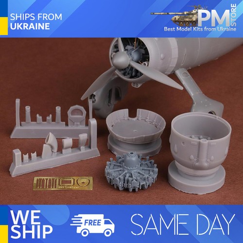 SBS 48096 1/48 Westland Lysander Mk.I/III engine and cowling set for Airfix - 第 1/12 張圖片