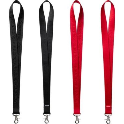 Supreme Lanyard Red Black ランヤード 黒 s-l400.jpg