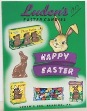 1957 Luden’s Inc. Full Color Wholesale Sales Flyer for Easter Candies