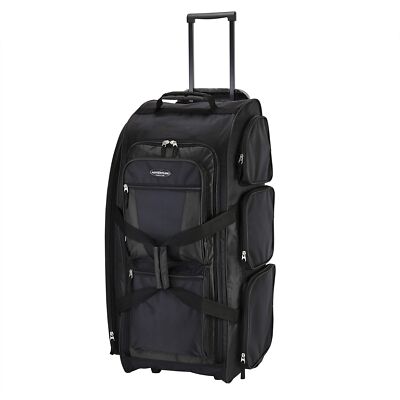 Travelers Club Xpedition 30 Inch Multi-Pocket Upright Rolling Duffel Bag Black 15272764949| eBay Travelers Club Xpedition 30 Inch Multi-Pocket Upright Rolling Duffel Bag Black 15272764949| eBay