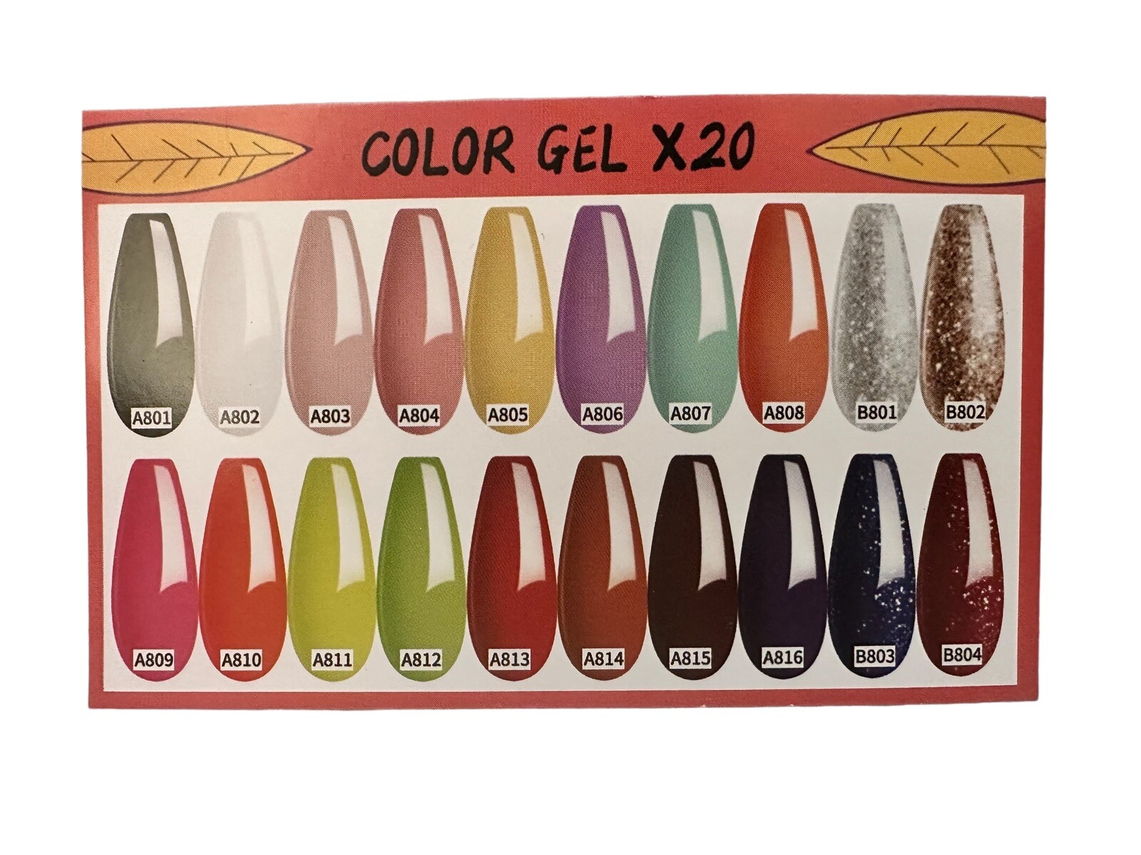 Zeeshy 23 pc. Gel Nail Polish Set Of 20 Popular Colors + Base, Matte, Top Coats 