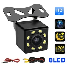 Car Rear View Backup Reverse Camera 170° CMOS 12 LED HD Night Vision Waterproof
