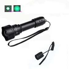 UniqueFire T20 Zoomable Single Mode Green LED Light Hunting Flashlight Torch