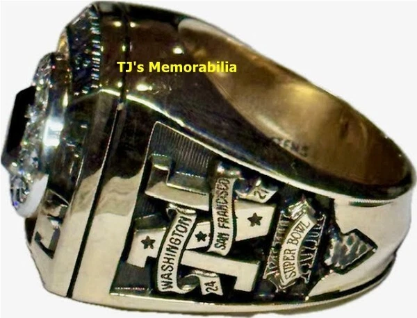 Anillo de campeonato 1983 Washington Redskins NFC CHAMPIONS JOSTENS ORO 10K dueño Foto 3 de 4