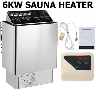 6KW-9KW 220V-240V Electric Sauna Heater Stove Stainless Steel External Control