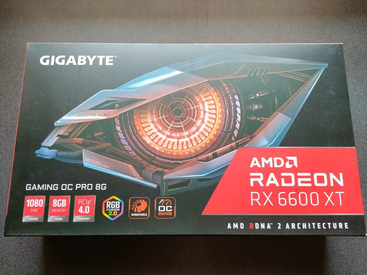 GIGABYTE Radeon RX6600 8GB 【箱付き】 Amazon.com: Gigabyte Radeon RX 6600 XT Gaming OC PRO 8G Graphics