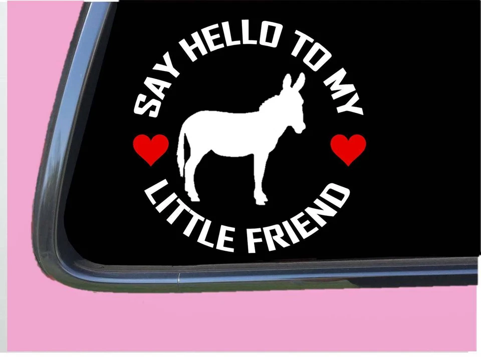 EZSTIK Donkey my Little Friend TP 1104 vinyl 6" Decal Sticker mule horse