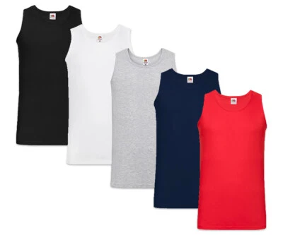 5er/10er FRUIT OF THE LOOM T-SHIRT ATHLETIC MUSKELSHIRT TANK TOP M L XL XXL - Bild 1 von 2