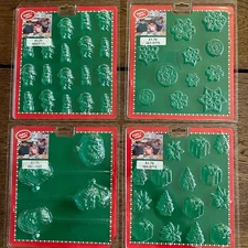 Vintage 1998 Make & Mold Santa& Snowman SnowFlakes Holiday Santa Head