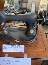 Old Singer Sewing Machine With Its Own Table