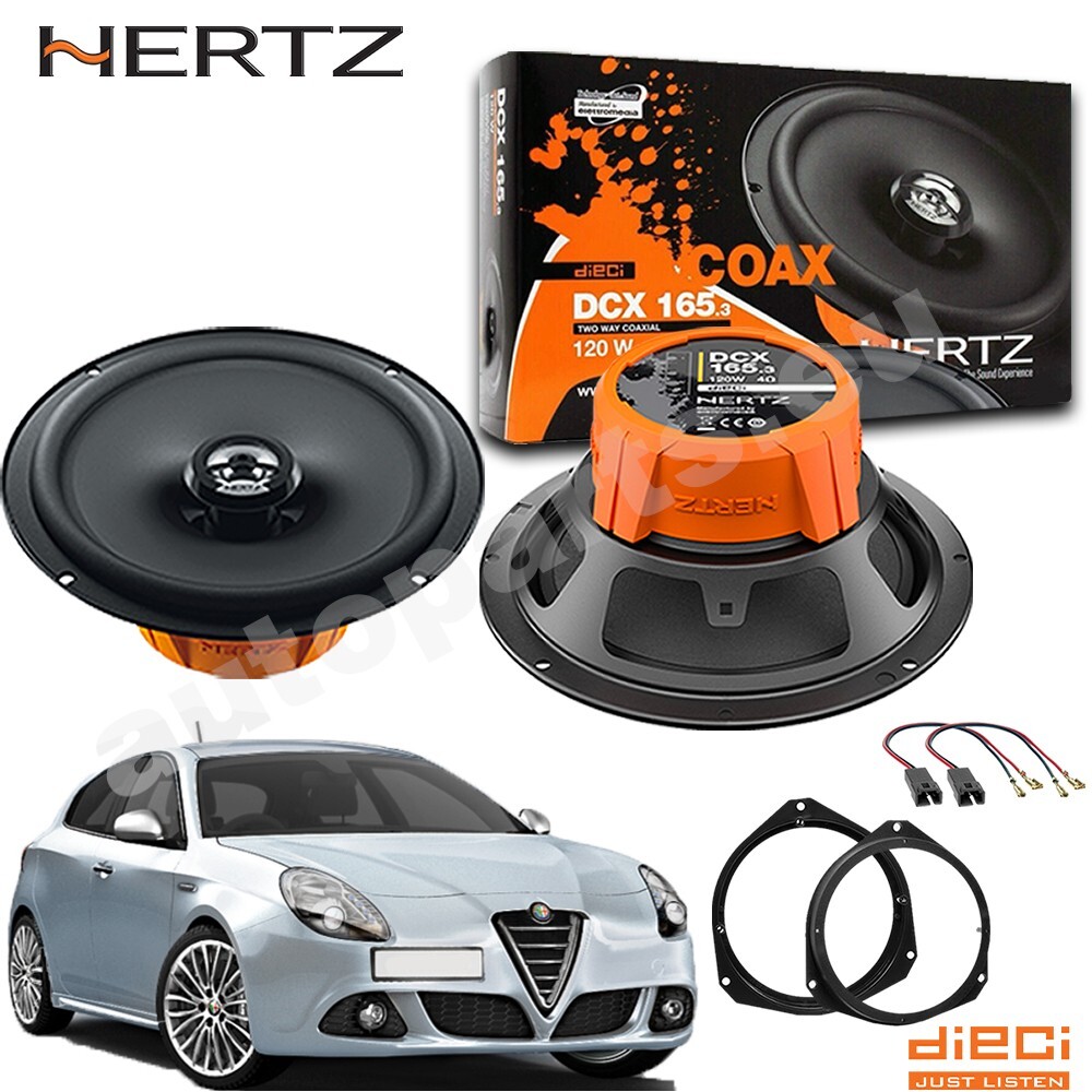 Offerta Kit Casse Hertz DCX 165.3 Alfa Giulietta - Spedizione Rapida