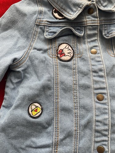Disney Collection by Tutu Couture Girl's Long Sleeve Blue Denim Jacket Size: 10 - Picture 4 of 9