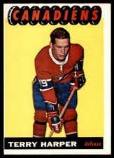 1965-66 TOPPS TERRY HARPER MONTREAL CANADIENS #68 MINT OC