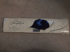 Penna calligrafica Aladina piuma con pennino calligrafico blu scuro