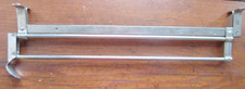 Vtg Metal Chrome Retractable Hanging Tie Scarf Rack