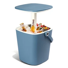 Portable Cool Bar Table Party Drink Storage Ice Cooler for Outdoor Patio Camping