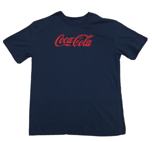 Coca Cola Logo T Shirt Size 2XL Blue/Red 5 Inside Licensed  - Picture 1 of 6